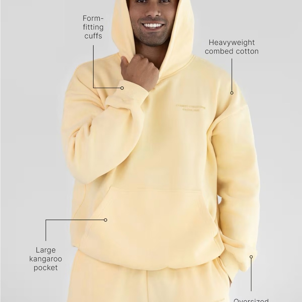 Worn once! Sold out online. Comfrt Pastel Canary Hoodie
